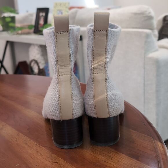Everlane The Glove Wool Blend Pull On Boot Oatmeal Size 5 - Picture 8 of 14